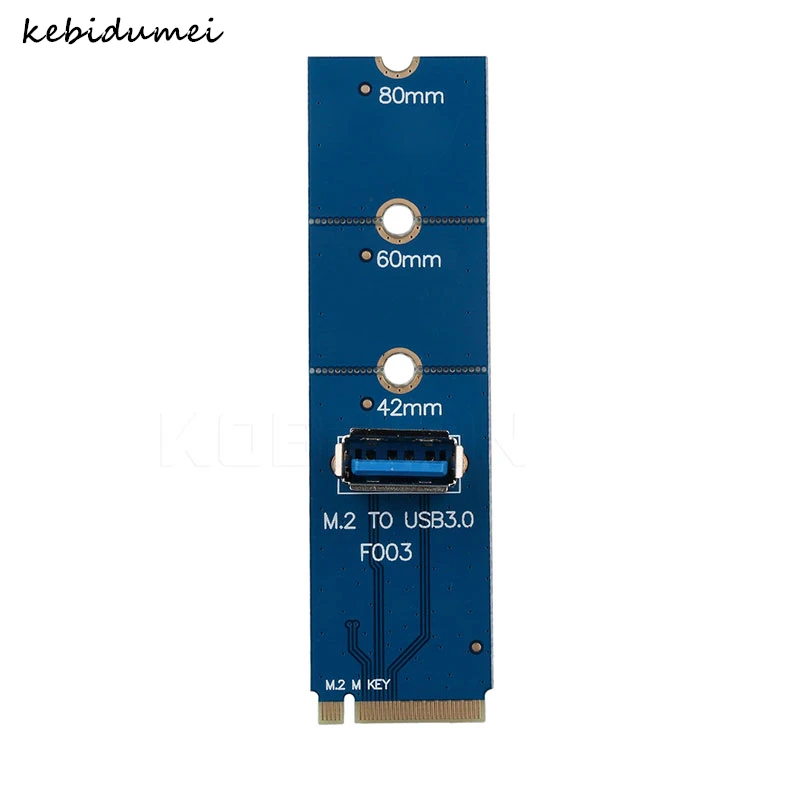 Профессиональный адаптер Kebidumei NGFF M.2 к USB3.0 для карт M2 PCIe PCI-E Riser Card биткоина Litecoin