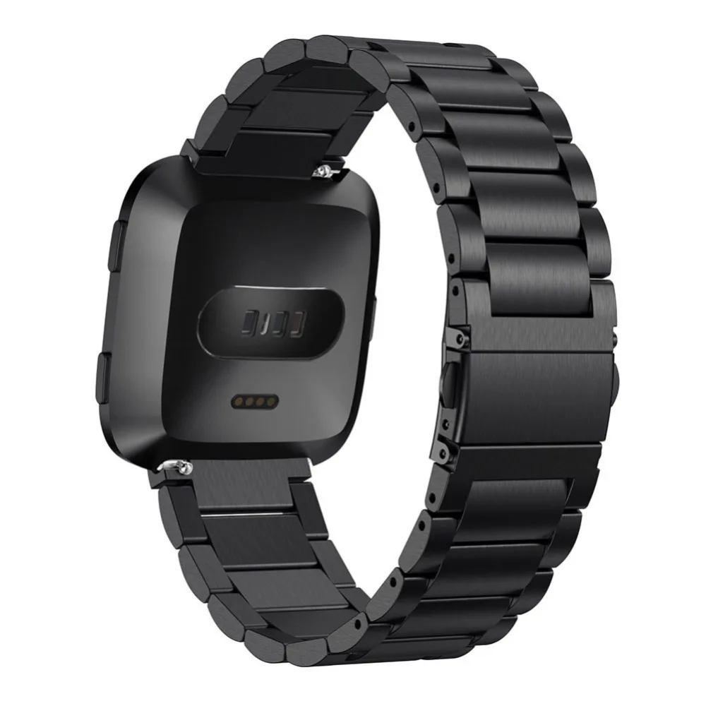 Сменный ремешок для часов из нержавеющей стали Fitbit Versa металлические браслеты