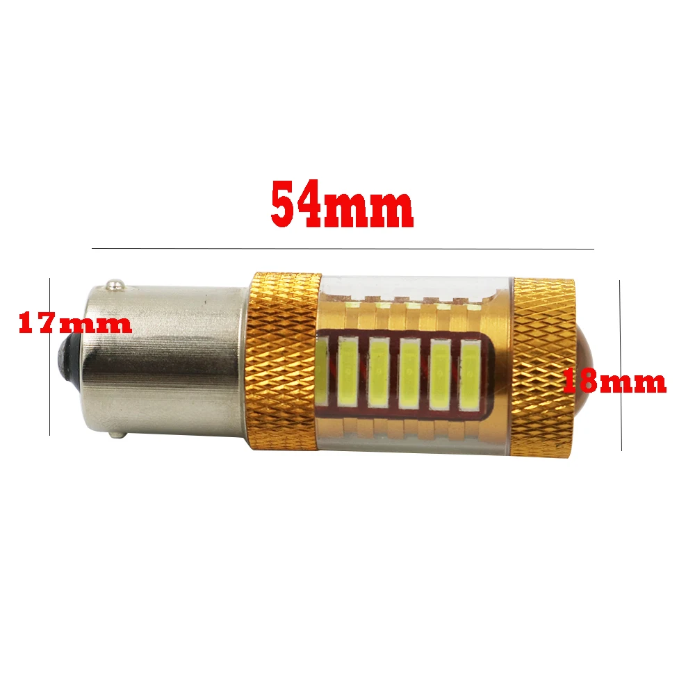 4 шт. автомобисветодиодный светодиодные лампы 1156 Ba15s 7020 27 SMD 12 В|Сигнальная лампа| |