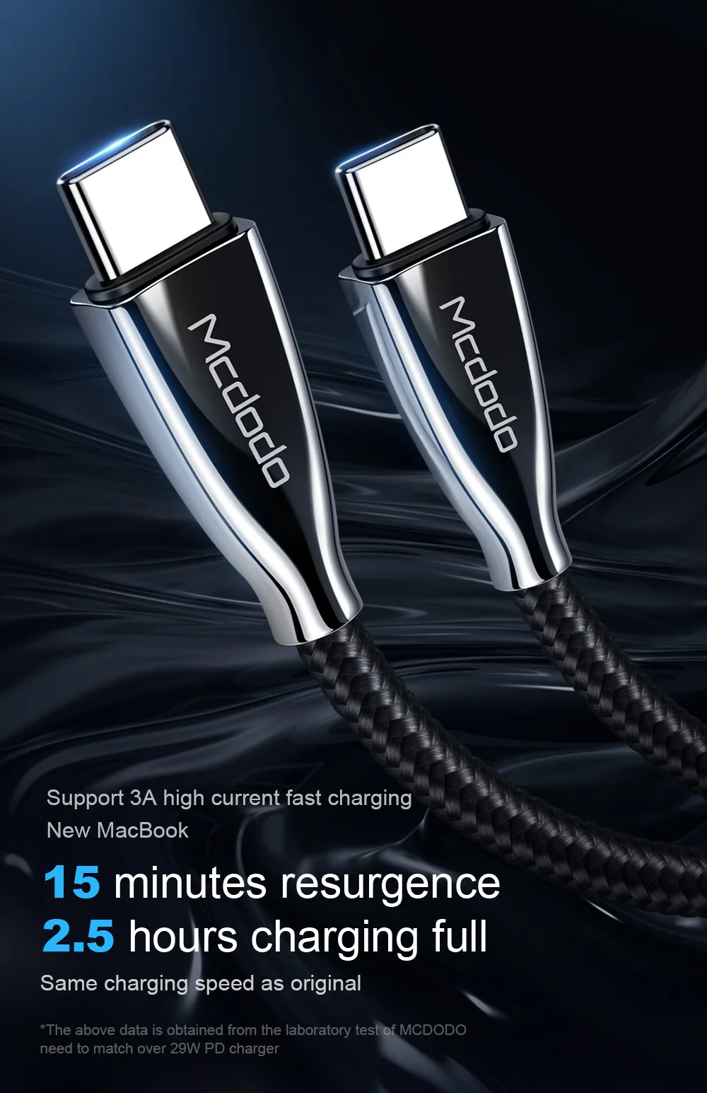 Mcdodo PD 60 Вт usb type C-USB C кабель для samsung Galaxy S9 Plus Note 9 QC 4,0 3A быстрое зарядное устройство для huawei OPPO type C устройств