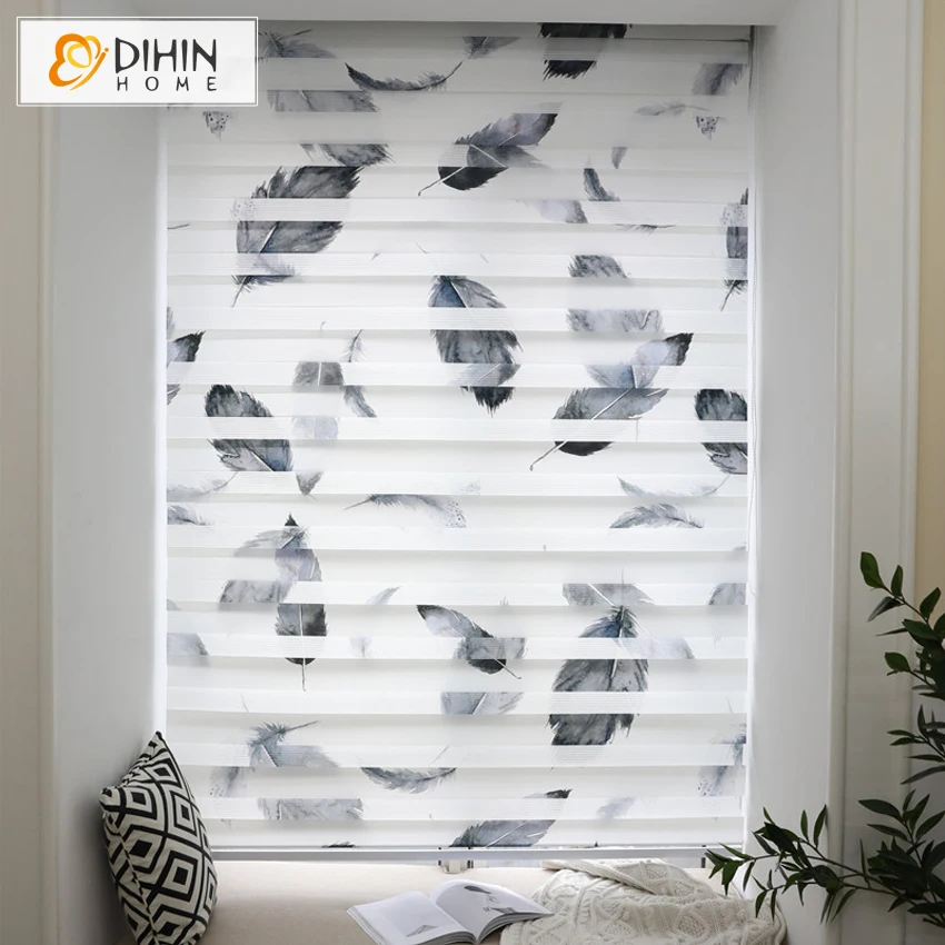 

New Arrival High Quality Customized Size Zebra Blinds Roller Blind Window Curtains Free Shipping