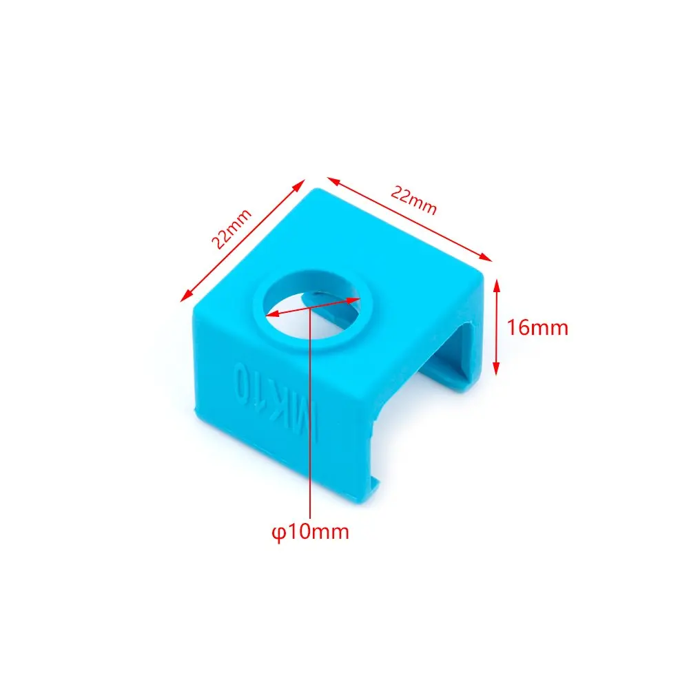 3D принтер MK10 силиконовые носки нагревательный блок силиконовый чехол защита Hotend