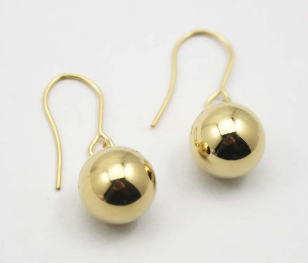 Брендовые модные серьги пирсинг Bijoux двухцветные в форме микро диско шара висячие
