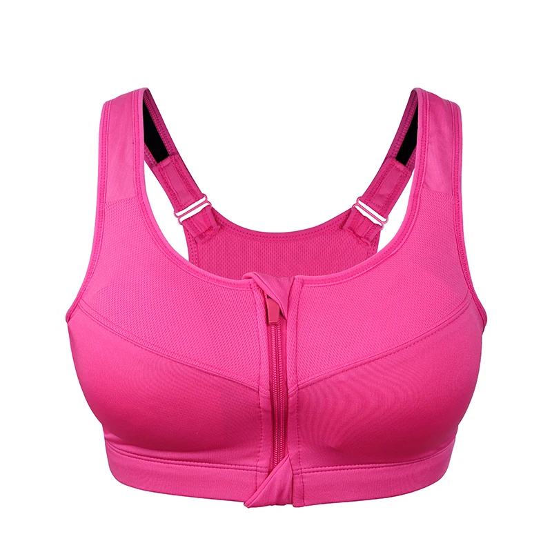 2XL-5XL спортивные бюстгальтеры на молнии для фитнеса, женские бюстгальтеры пуш-ап для спортзала, бега, мягкие бюстгальтеры, майка, спортивный жилет, Спортивное нижнее белье