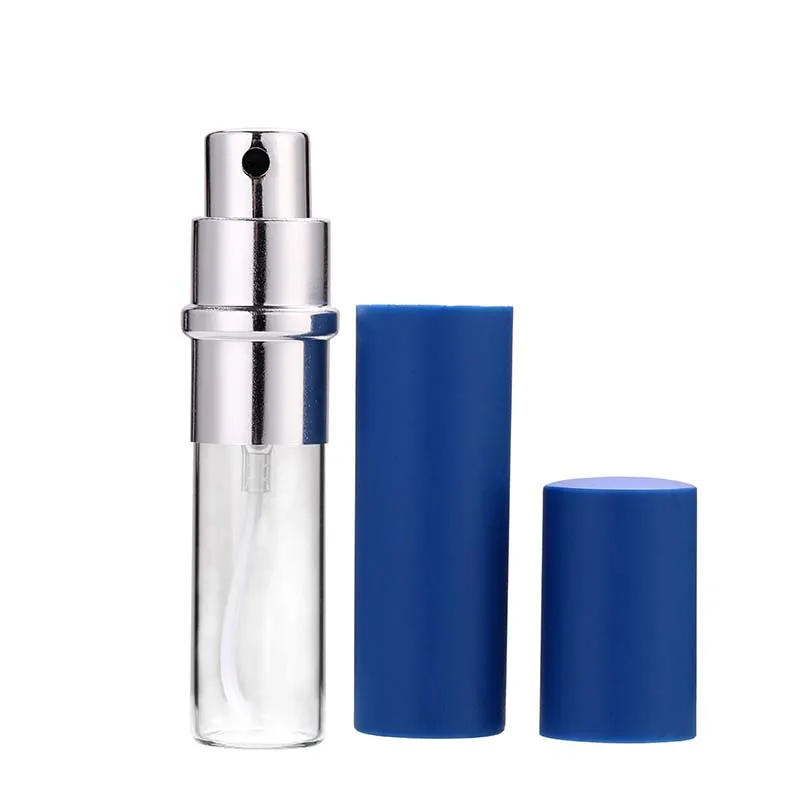 5ML blue 12 мл 1 шт и модный алюминиевый флакон для духов с мини Атомайзеры, бутылочки с пульверизатором портативный контейнер для духов - Цвет: 5ML blue