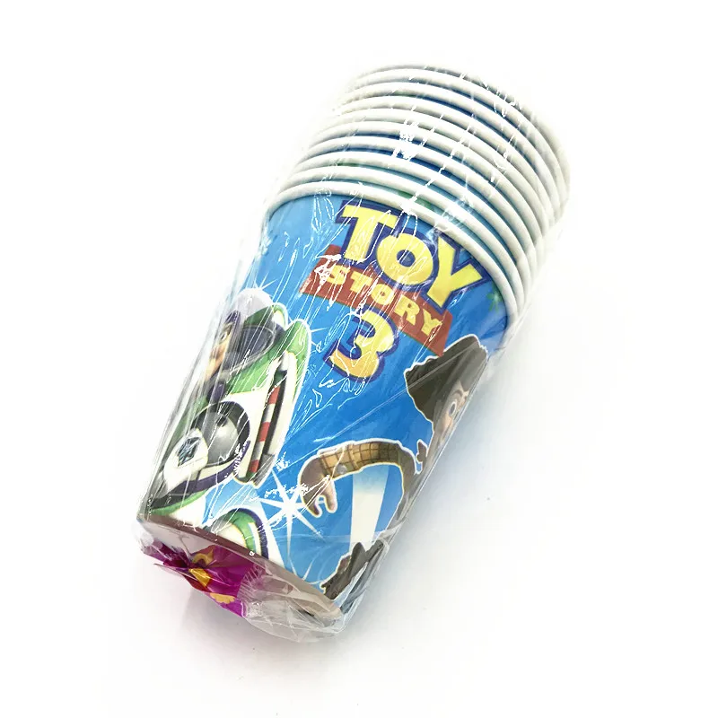 40 шт./лот Toy Story тарелки чашки Baby Shower День рождения украшения тема одноразовые