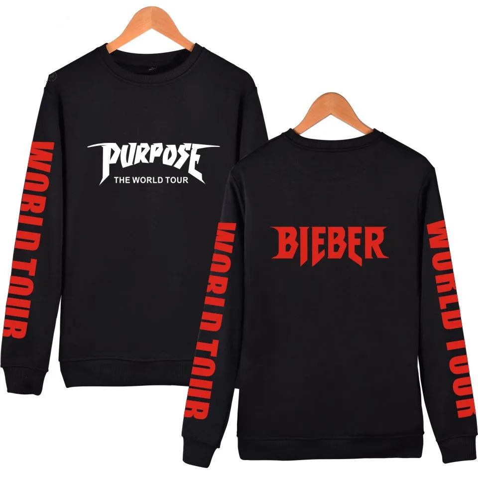 Justin Bieber 2017 New Style With Capless hoodies Men/Women Kpop Sweatshirt Fashion for winter and autummn 4XL Plus Size | Мужская