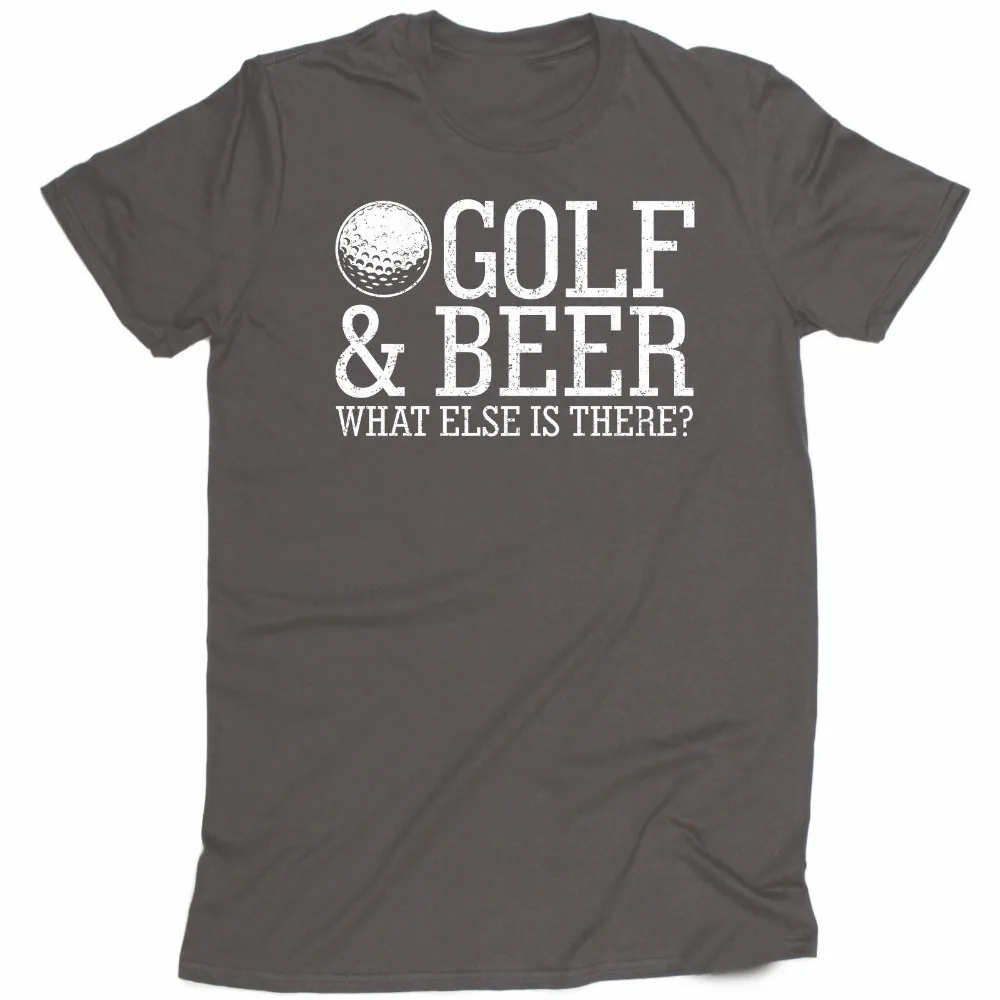 

Print T-Shirt Summer Style Golfer & Beer What Else Is There T-Shirt Golfer Club Humour Birthday Fashion Gift Summer O-Neck Tops