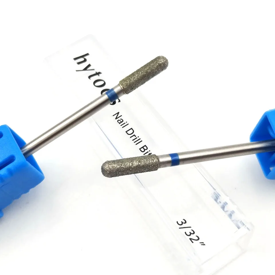 Цилиндрическая Алмазная фреза для маникюра HYTOOS 3/32 дюйма|Принадлежности дизайна