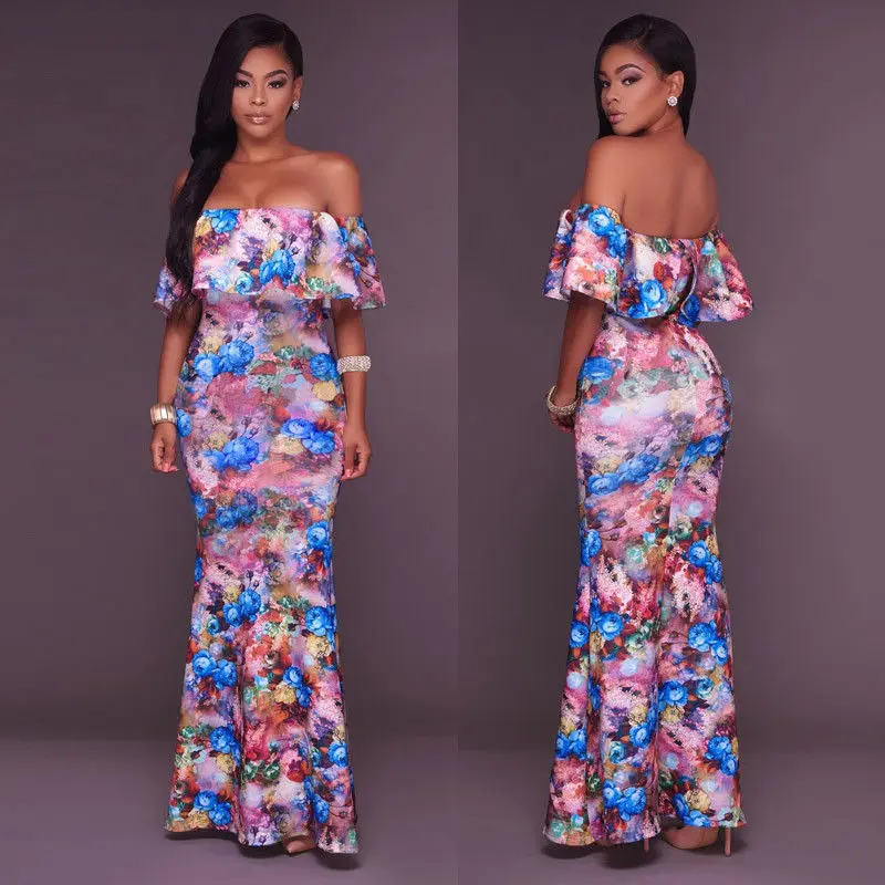 Женское летнее винтажное Бохо длинное вечернее пляжное платье с открытой спиной