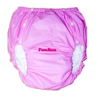 free shipping fuubuu2043 pink l pvc adult diaper incontinence pantsadult baby abdl