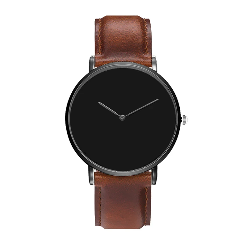 black .brown leather Таможенные часы, мужские Брендовые Часы из натуральной кожи, ремешок из нержавеющей стали, собственный логотип, напечатанные часы для влюбленных, подарок, пользовательский циферблат, логотип, часы, фото - Цвет: black .brown leather