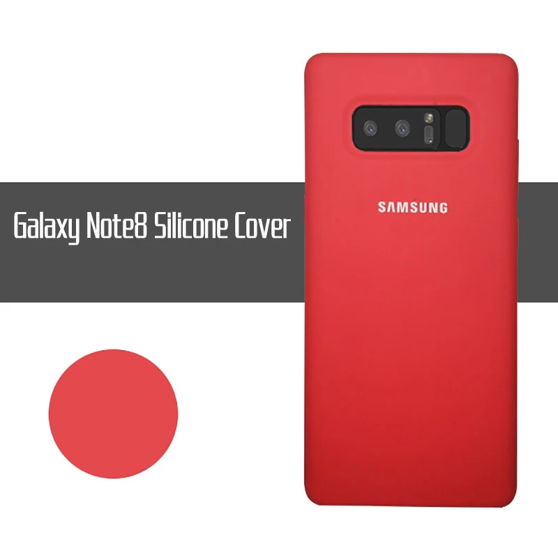 Для samsung Galaxy Note 8 высококачественный мягкий силиконовый защитный чехол Galaxy Note8 N950f силиконовый чехол - Цвет: Красный