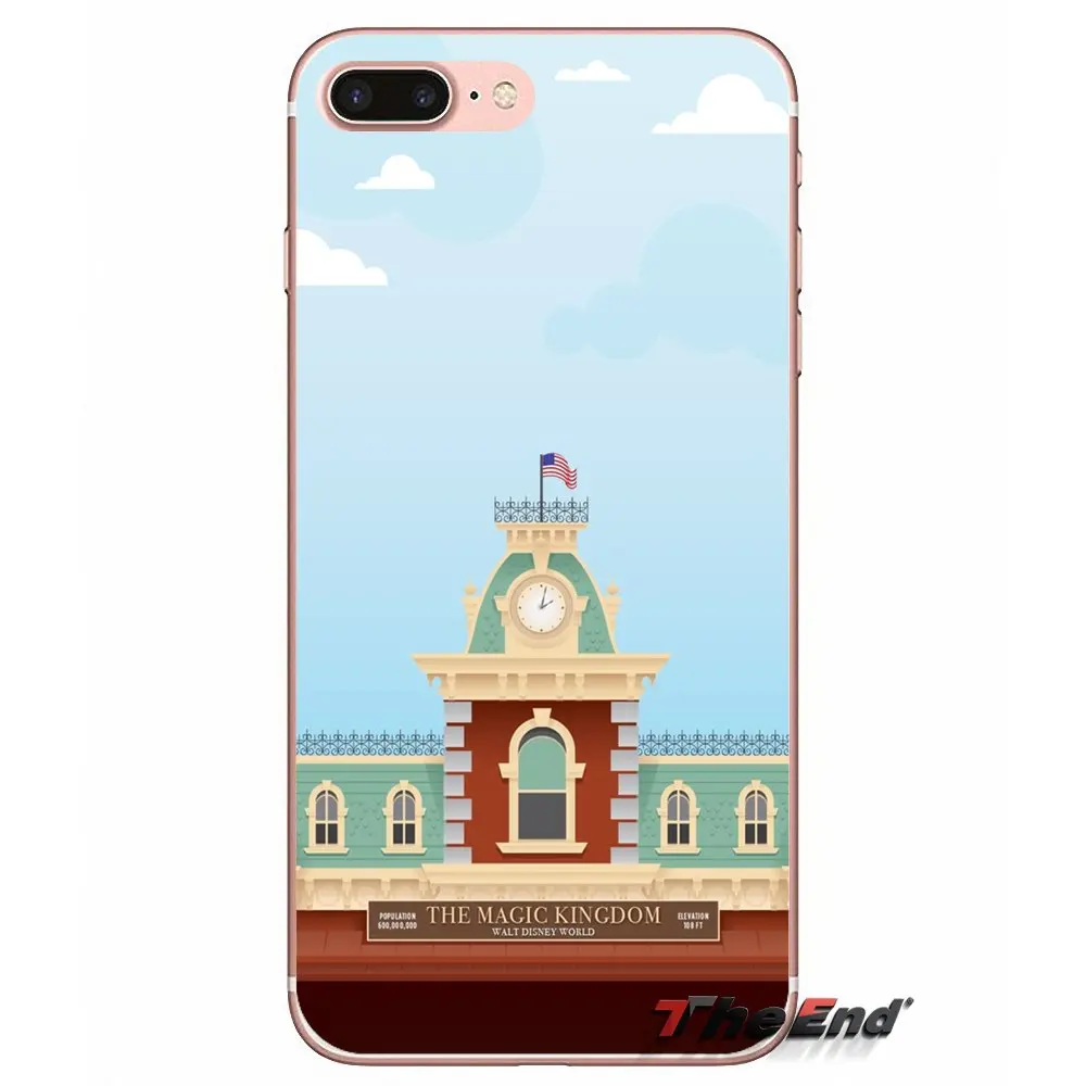 Чехол для телефона с рисунком Минни Маус и парки Samsung Galaxy S2 S3 S4 S5 MINI S6 S7 edge S8 S9 Plus Note 2