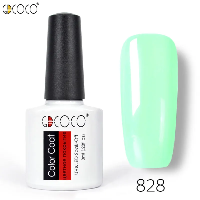 70312# GDCOCO Гель-лак для ногтей, фабрика canni, Цветной Гель-лак, высокое качество, лак для ногтей, салонный, впитывается, УФ светодиодный Гель-лак для ногтей - Цвет: 828
