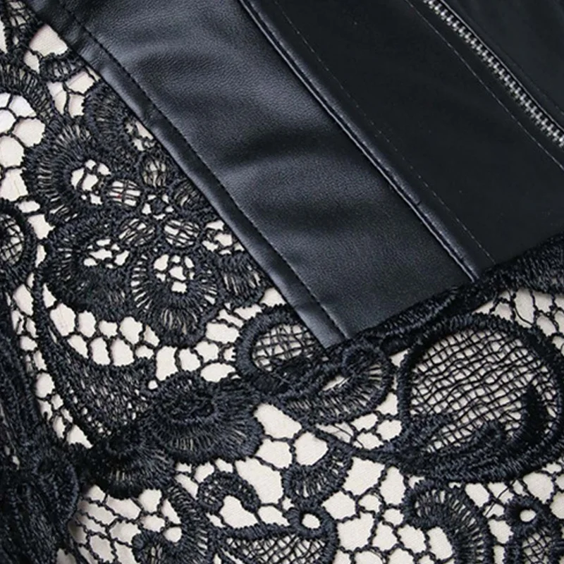 Открытые Черные суда lacewomen сексуальный тонкий бюстье кожаное нижнее белье для