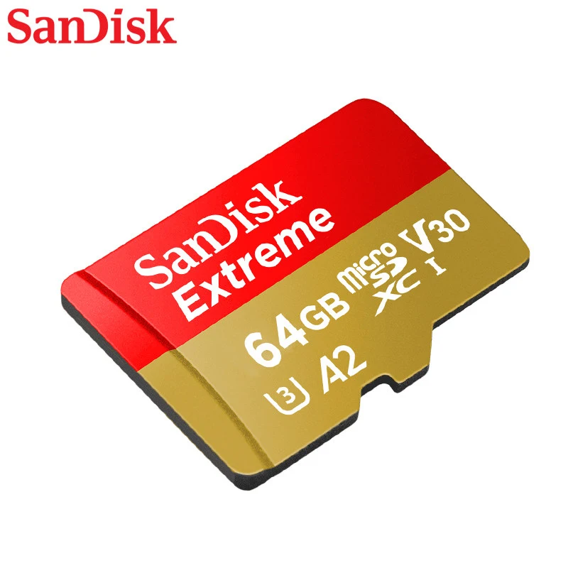Новая карта памяти Sandisk EXTREME PLUS micro SD 32 Гб TF UHS I A2 64 128 ГБ 256 U3 V30 160 МБ/с./с|Карты памяти|