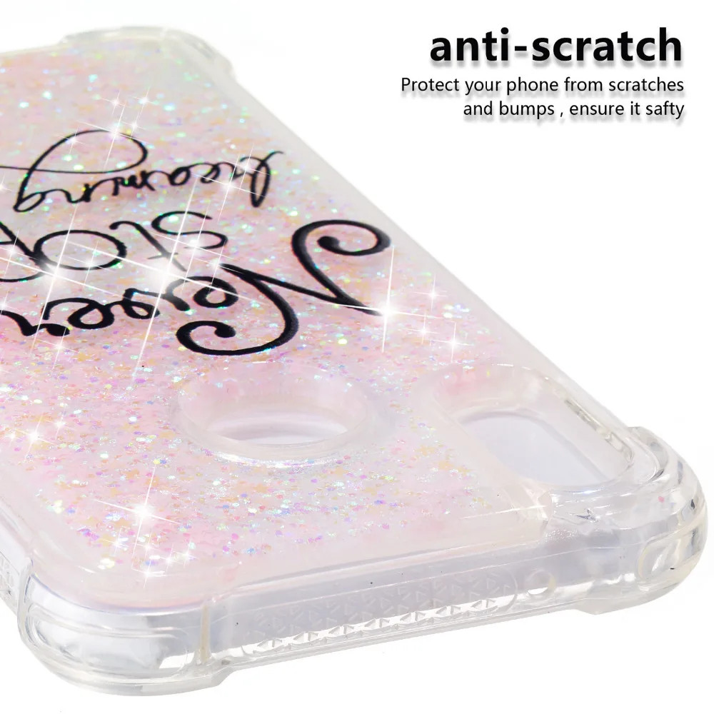 Жидкий Блестящий силиконовый чехол с рисунком зыбучий песок для Huawei P20 Lite P10 Nova 2i