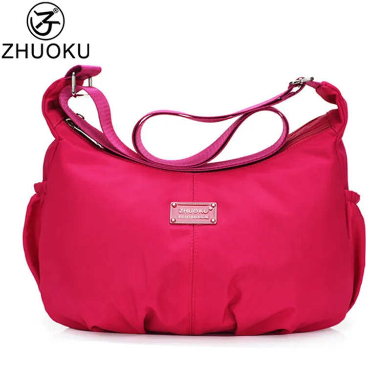 Zhuoku Для женщин Crossbody Вместительные сумки Сумка женская нейлон дорожная