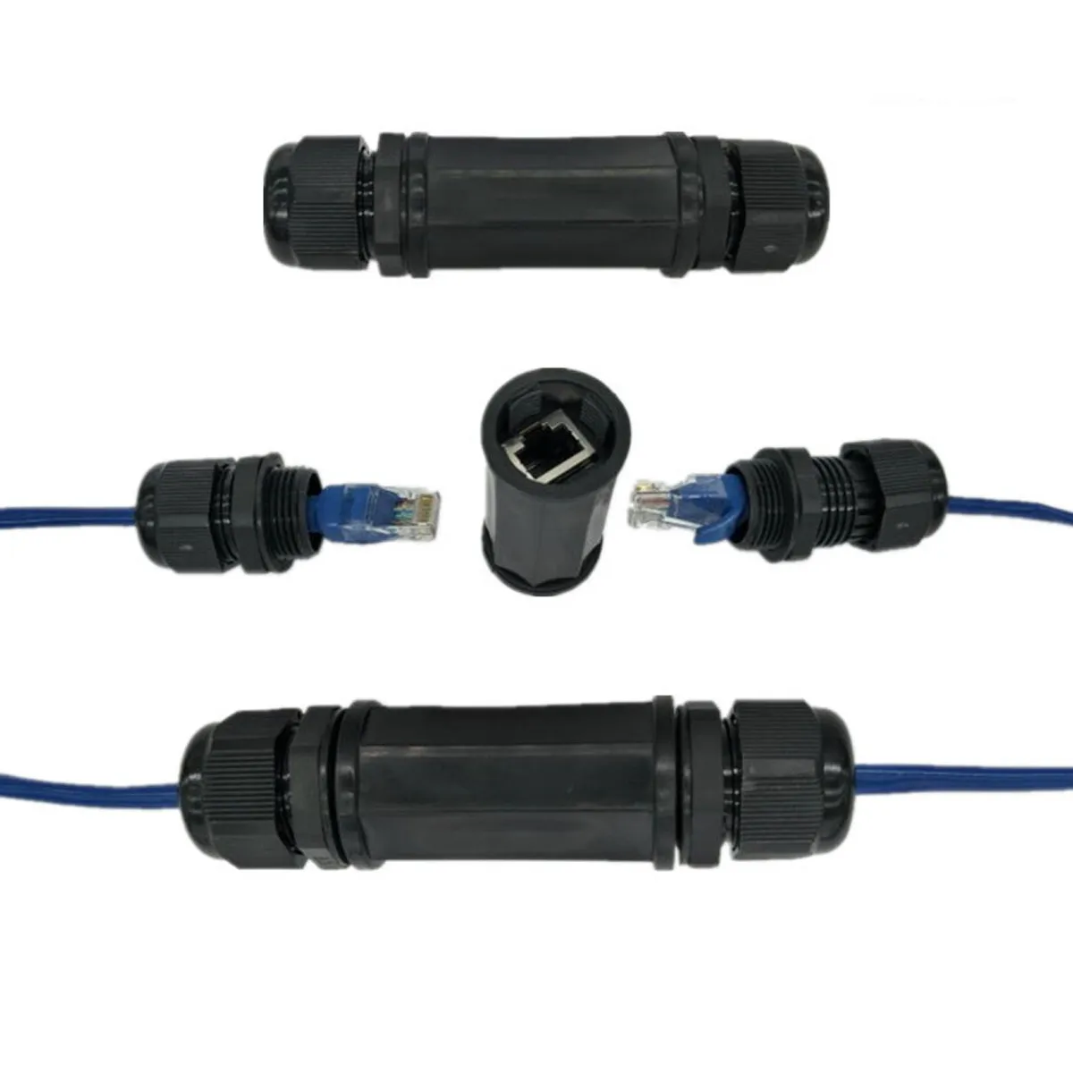 ChenyangFemale Lan Ethernet сеть к гнезду блокировки Водонепроницаемый CAT6 RJ45 удлинитель