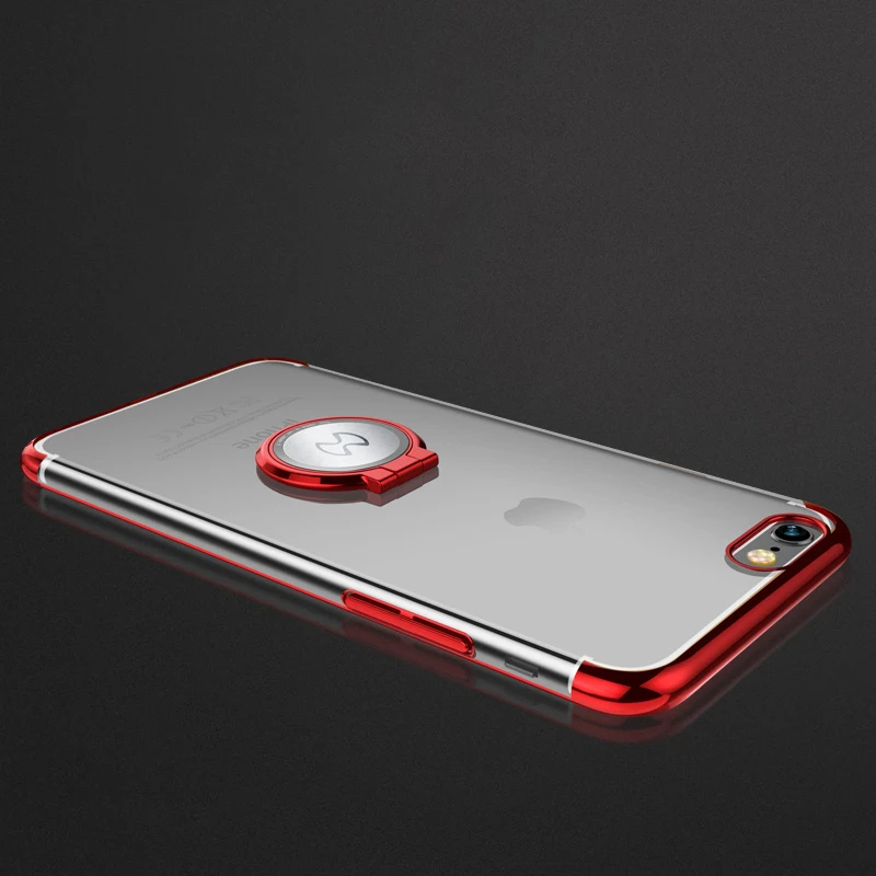 Для iPhone X 7/8 7/8Plus чехол для телефона Xundd Прозрачный жесткий чехол из поликарбоната с изображением защитный чехол-накладка на заднюю панель для iPhone 6 6s чехол Funda с защитой от повреждений и кольцом держателем