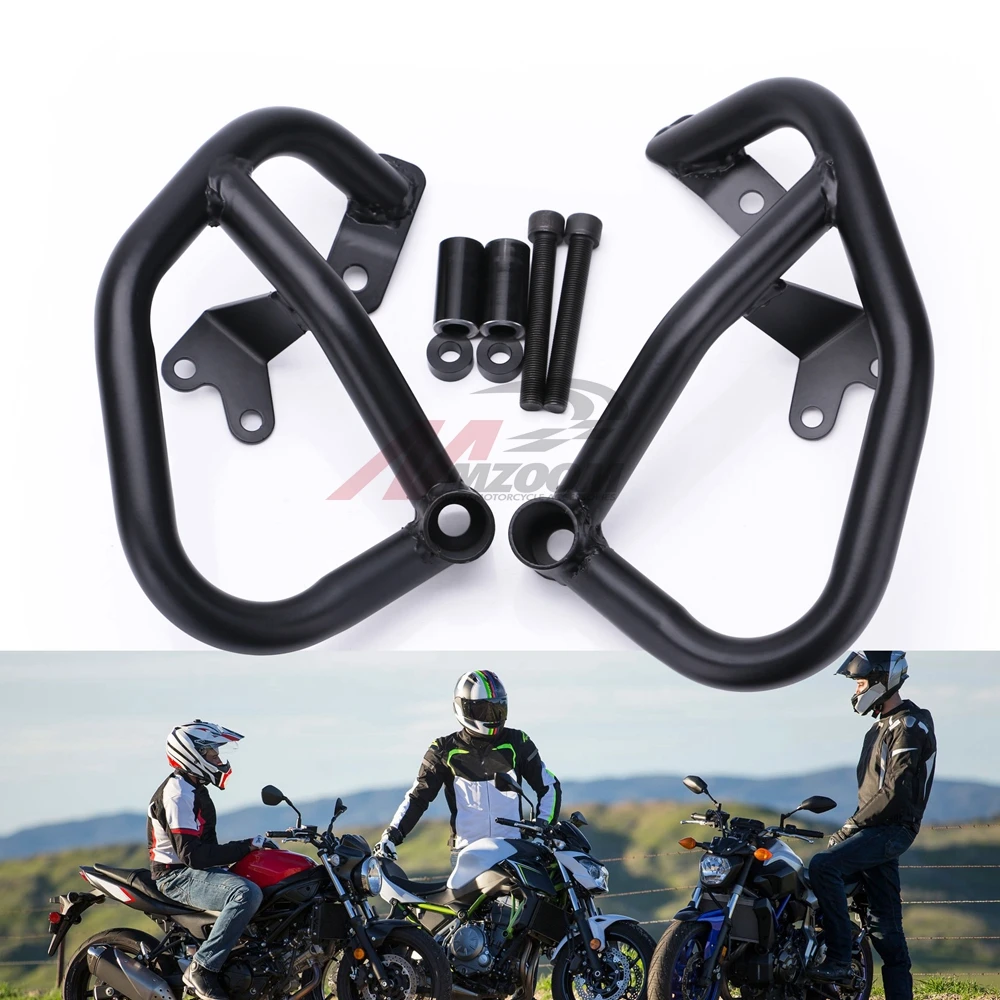 Защита бампера двигателя мотоцикла защитные полосы сталь для YAMAHA MT07 MT 07 2013 2016 FZ07 FZ