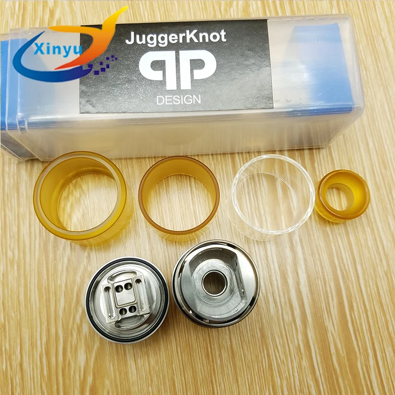 Qp Juggerknot RTA 4 мл 316 ss сменный бак Атомайзеры верхний поток воздуха в катушке дизайн