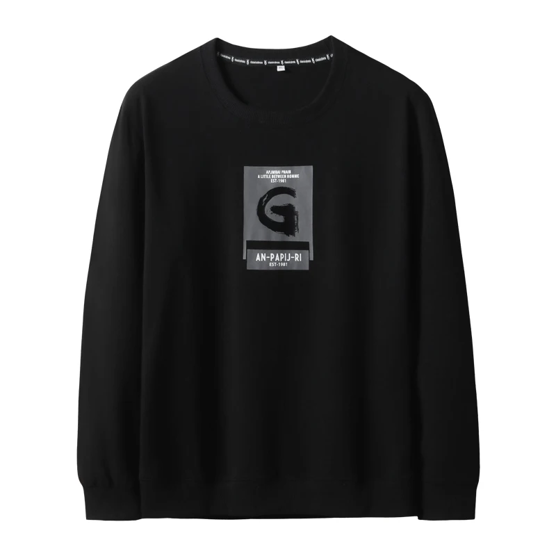 Новый осенний свитер с буквенным принтом пуловеры одноцветные кофты капюшоном