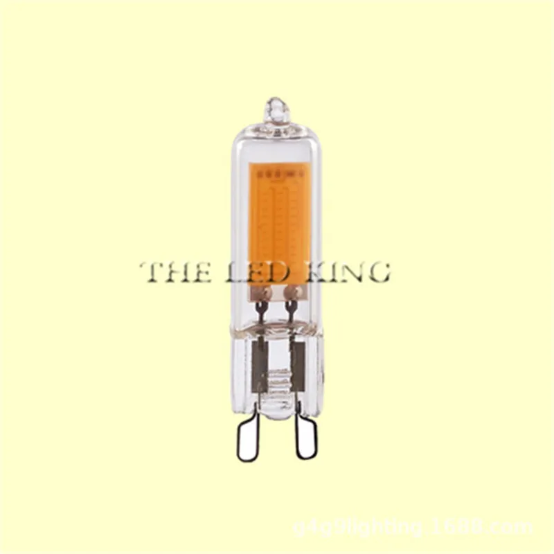 Новый G9 светодиодный светильник с регулируемой яркостью 110V 220V G4 COB лампа Стекло