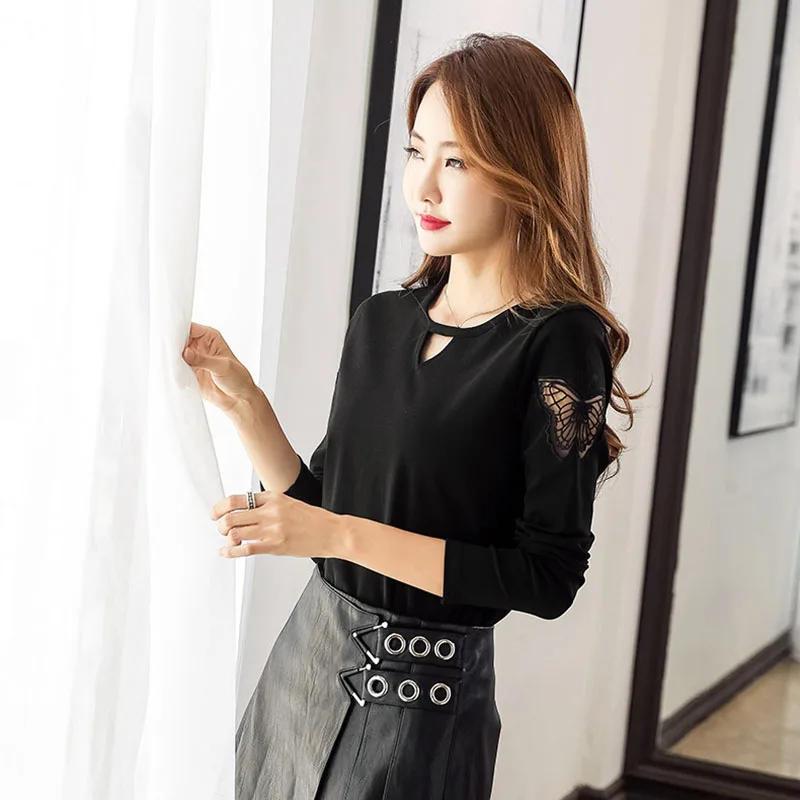 GGRIGHT long sleeve embroidery blouse women shirts blusas mujer de moda 2019 plus size womens tops and blouses chemise femme | Женская