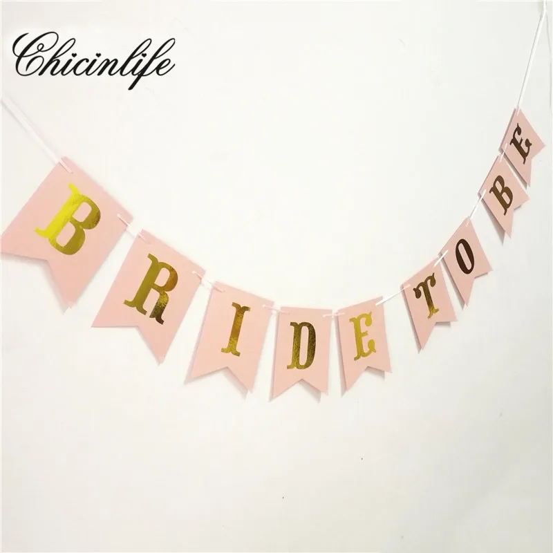 Chicinlife Невеста быть счастливым Свадебные Знаки Баннер девичник фото стенд