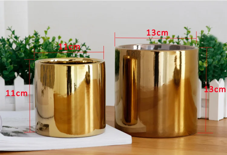 Керамическая ваза с золотым/серебряным покрытием аристократическое украшение