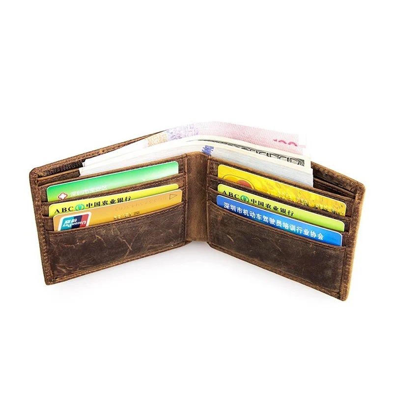 Мужские бумажники COWATHER из 100% натуральной коровьей кожи винтажный бумажник в