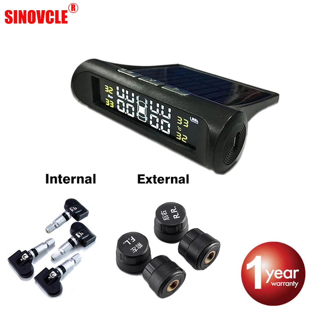 SINOVCLE датчик давления в шинах Система контроля Tpms автомобильный дисплей