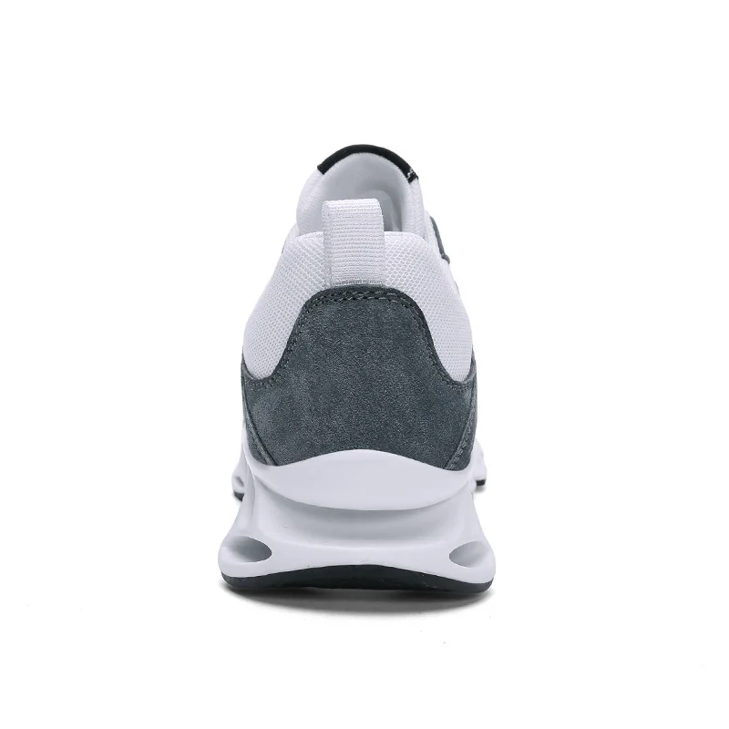 Мужская дышащая Спортивная обувь ins кожаная трендовая нескользящая для бега