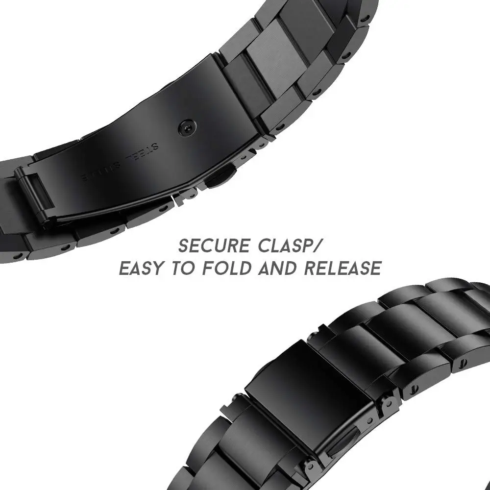 Ремешок SPEDKOY из нержавеющей стали для Fitbit Inspire HR металлический браслет часов /