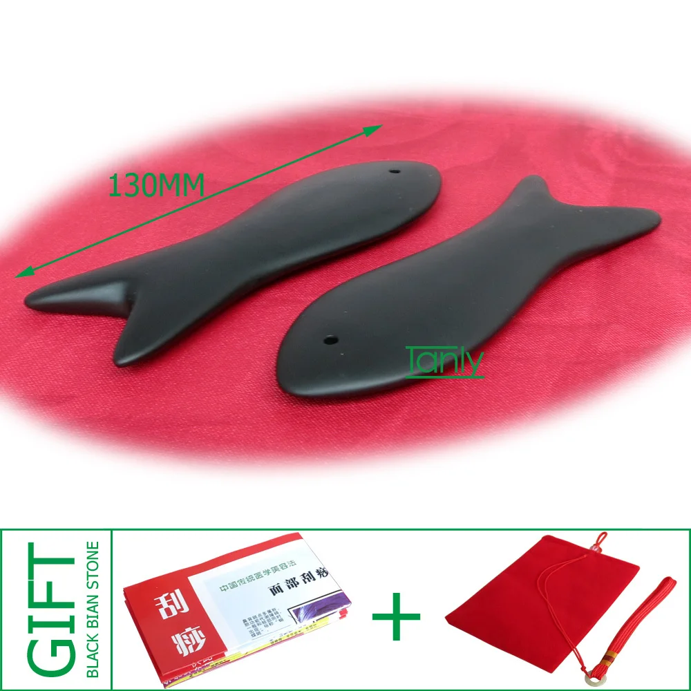 Опт и розница традиционный массажный инструмент Рыбная доска Натуральный Черный