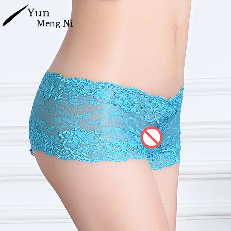 Сексуальные женские трусы Yun Meng Ni размера плюс XXL шорты для мальчиков кружевные