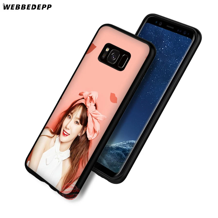 WEBBEDEPP Snsd мягкий чехол Taeyeon для девочек поколения Samsung A6 A7 A8 A9 J6 2018 S7 S8 S9 S10E S20 Ultra Note 8 9