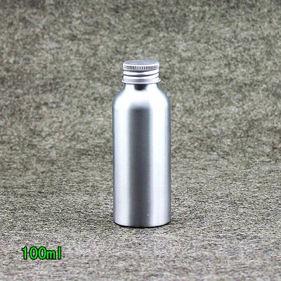 100ml Sliver Cap 30 мл-500 мл Серебряный/Золотой Алюминий Кепки Алюминий бутылки, пена для ванны жидкий шампунь Эмульсия бутылка пустая бутылка для косметической упаковки - Цвет: 100ml Sliver Cap