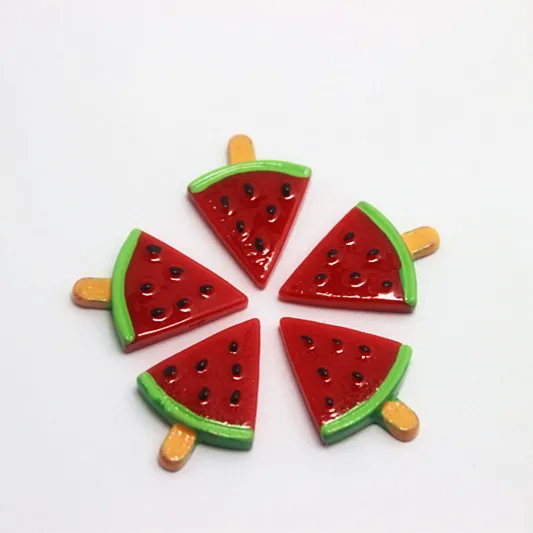 

10pcs 18*24mm resin simulation fruit watermelon flatback cabochon art DIY craft decoration