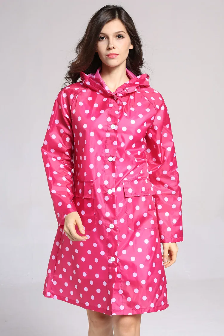 Длинный тонкий плащ женский водонепроницаемый светильник с капюшоном дождевик