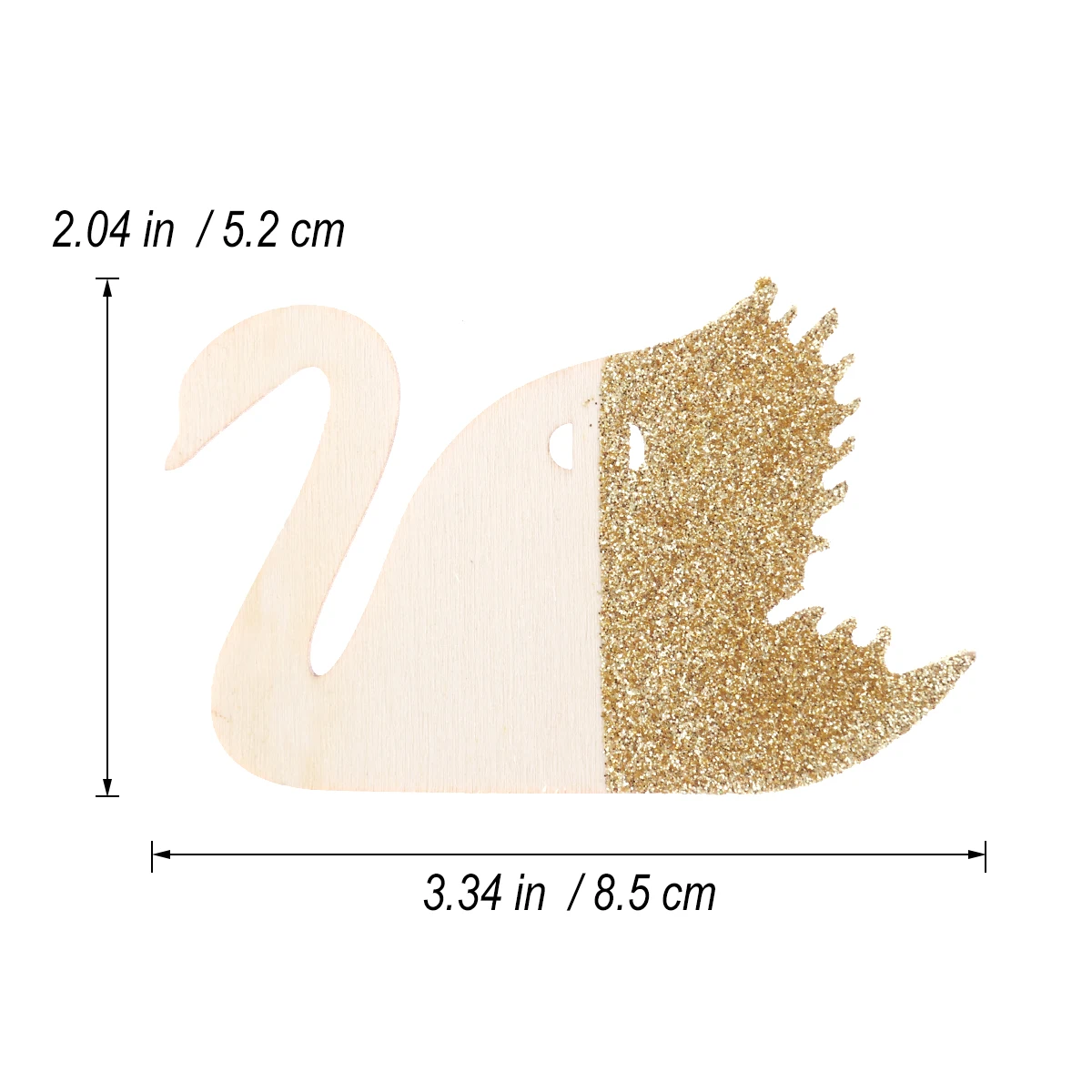 2 метра Блестящий деревянный лебедь в форме детского душа баннеры настенный