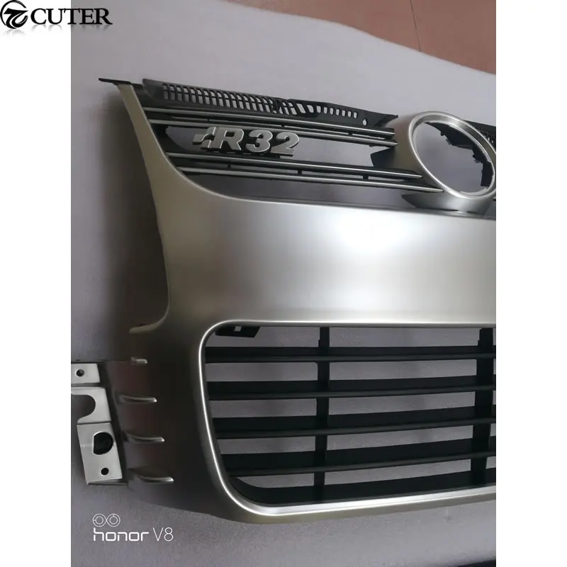 Черный передний бампер для Golf 5 R32 ABS сетчатые решетчатые грили VW Golf5 MK5 2005 2009|grille