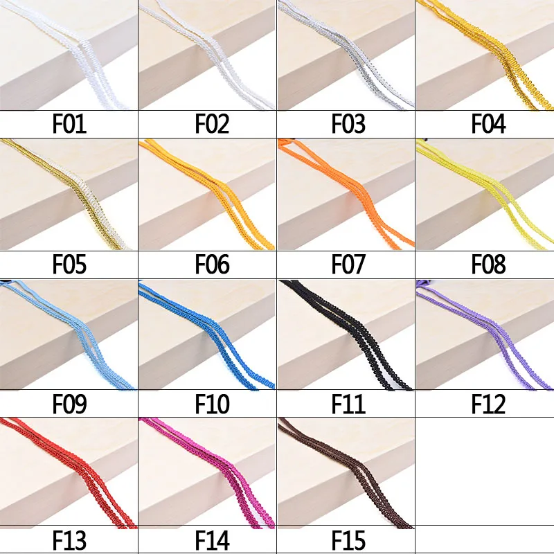 Кружевная отделка 8 мм золотая серебряная цельнокроеная плетеная кружевная