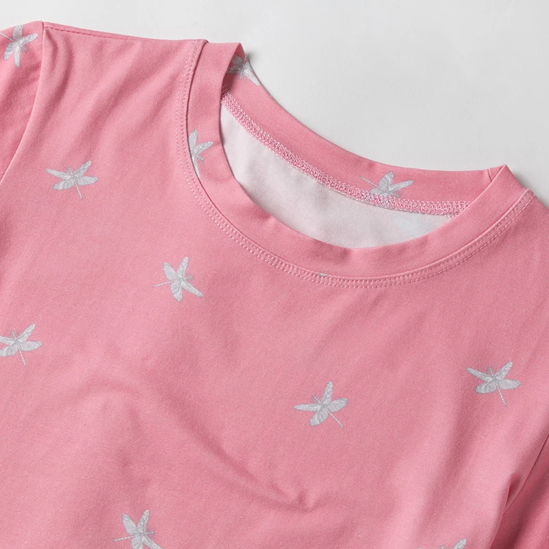 2017 Летняя женская обувь цветной печати Тонкий большой футболка для девушек мод с