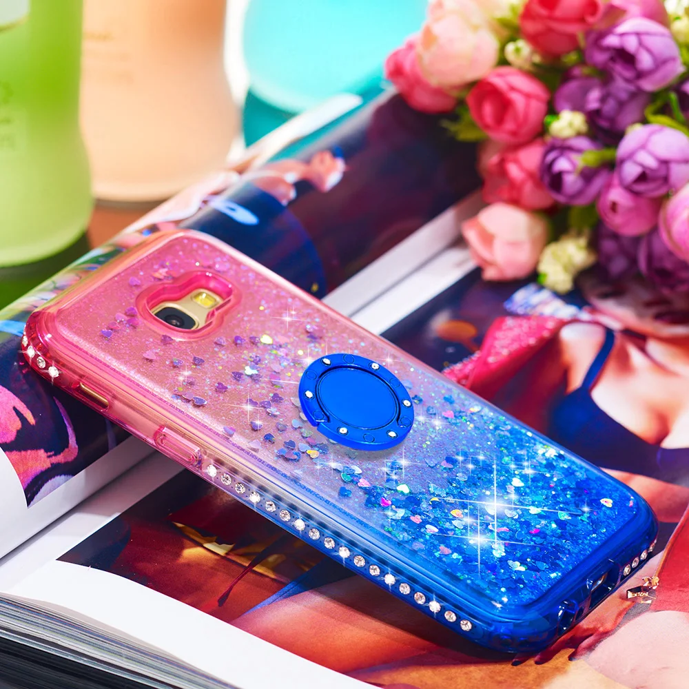 Quicksand bling Phone Case For Samsung Galaxy A5 2017 Cover TPU Back A520F 5.2" |