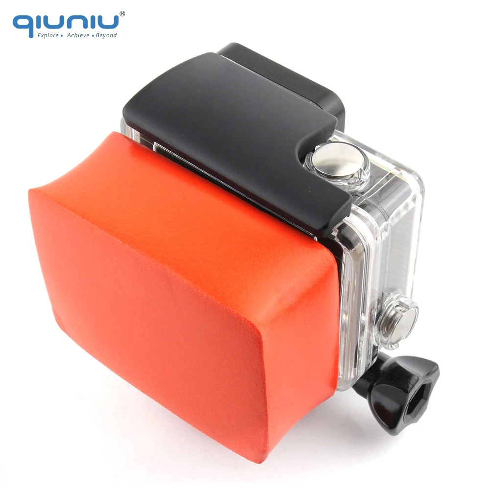 QIUNIU для GoPro задняя крышка водонепроницаемый корпус Чехол буй губка с клейкой анти
