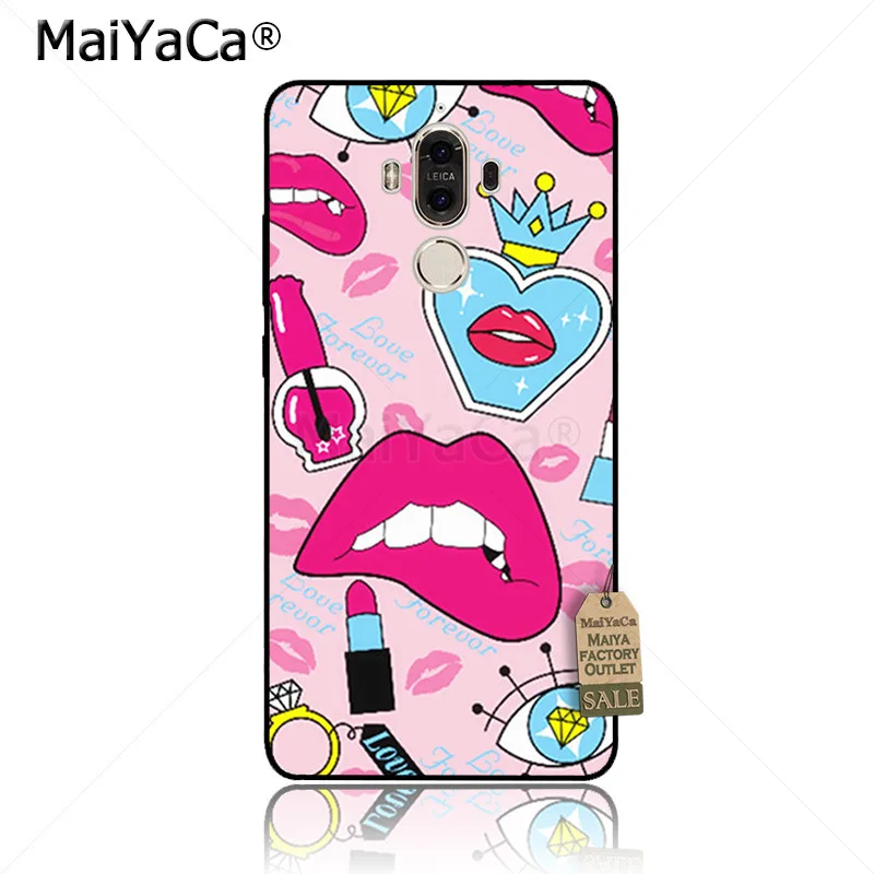 MaiYaCa сексуальная девушка красный черный Бог губы Роскошные элитные аксессуары