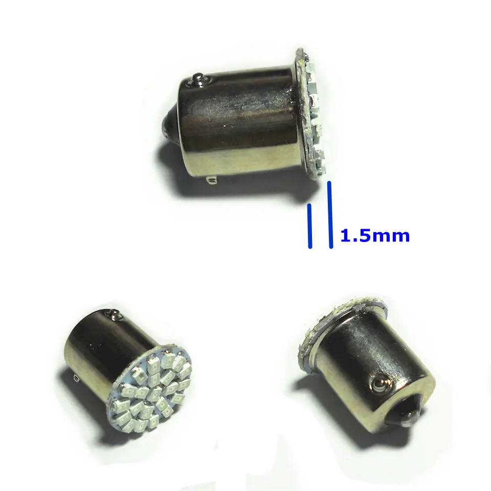 12V светодиодная автомобильная лампа P21W S25 BA15s/1156 150 градусов угол Одиночной